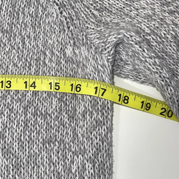 aerie Light Gray Marled Tight Knit Oversized Pullover Sweater Small Women’s - Picture 10 of 14